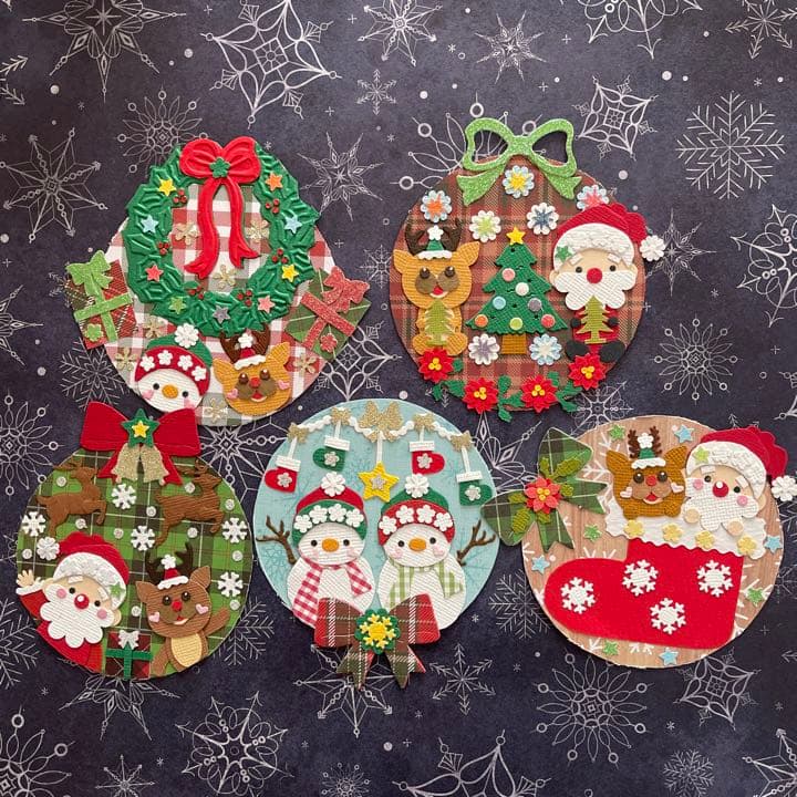 ★クリスマスクラフトDセット★サンタクロース★トナカイ★スノーマン★アルバム