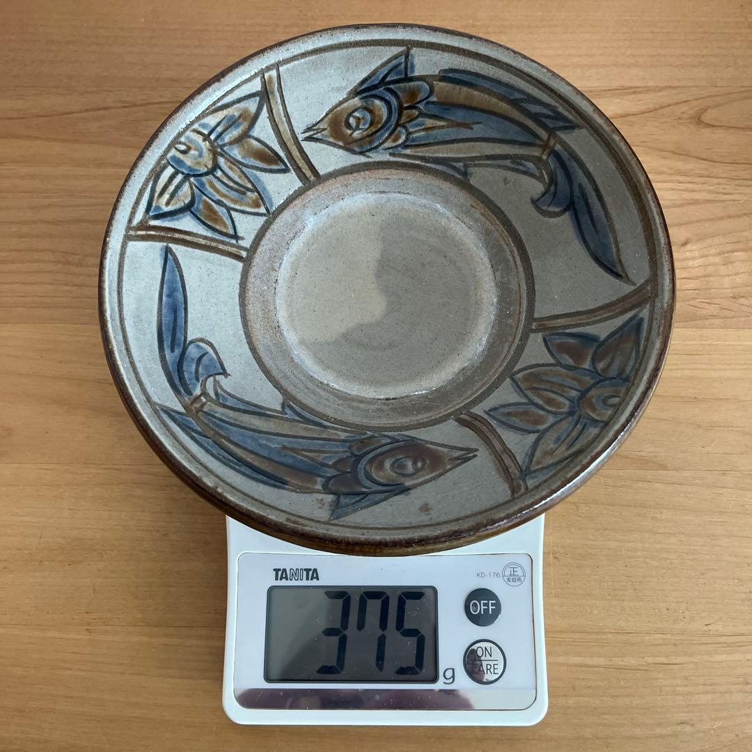 【2枚セット】沖縄 やちむん 魚紋 5寸皿