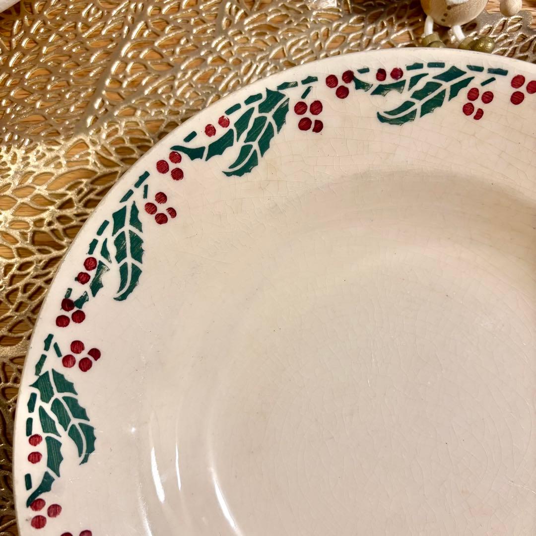 フランスアンティーク˚✧₊ ヒイラギꕤ︎︎クルーズプレートB ❁ ❁