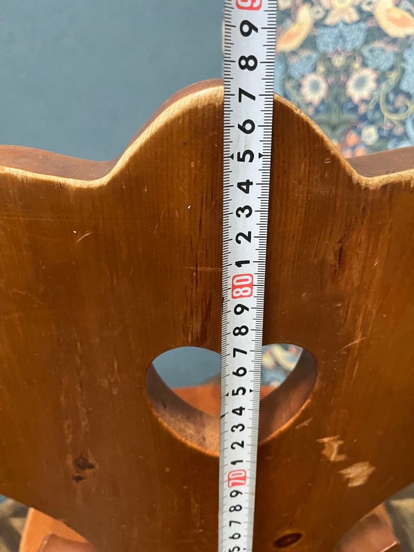 木製カントリー ダイニングチェア 椅子 インテリア ハート型 パイン材