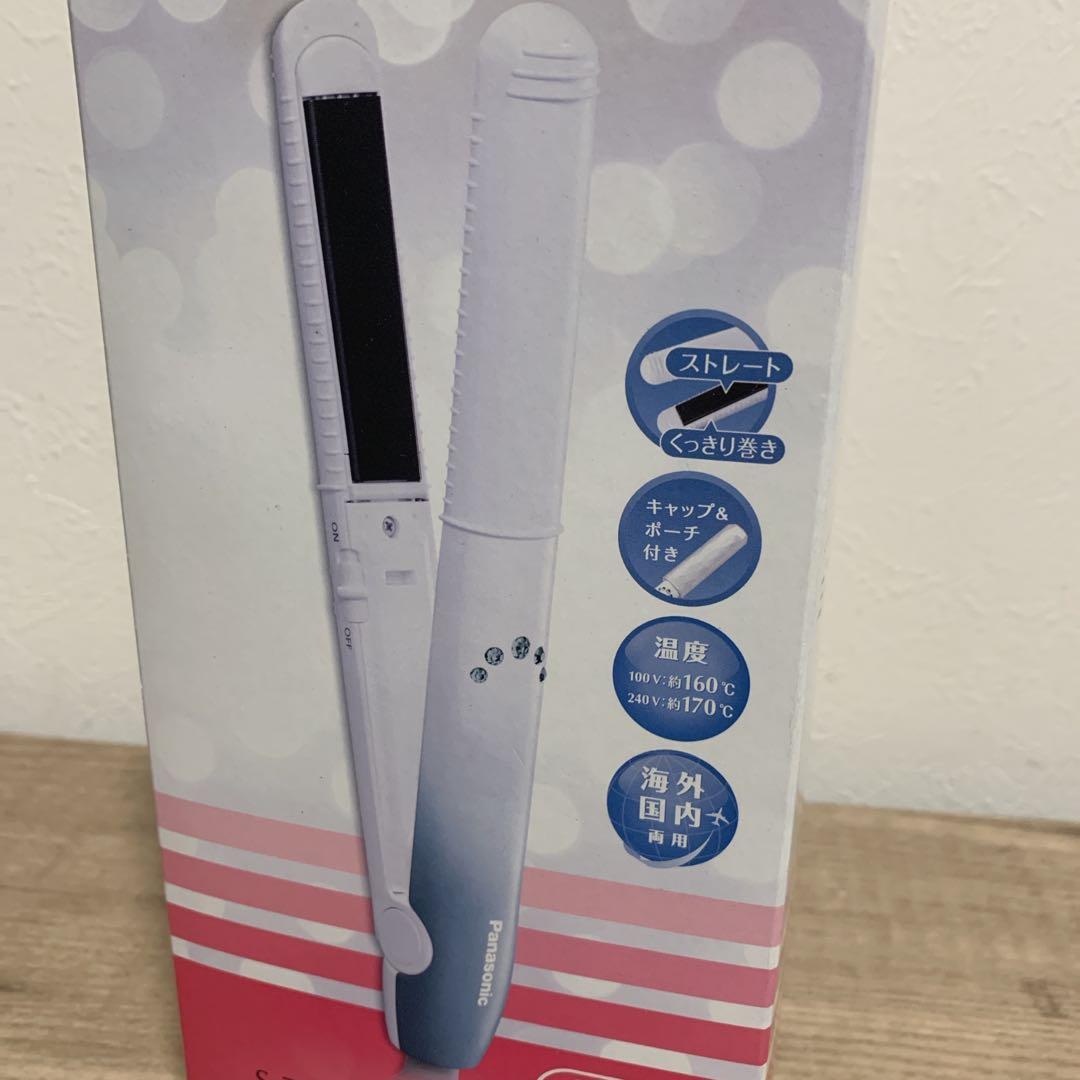 【新品】パナソニック ヘアーアイロン ミニコテ 2Way　EH-HV16　ブルー