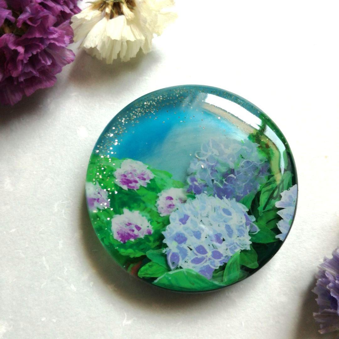 【278】ハンドメイド　レジン　ヘアゴム　ポニーフック