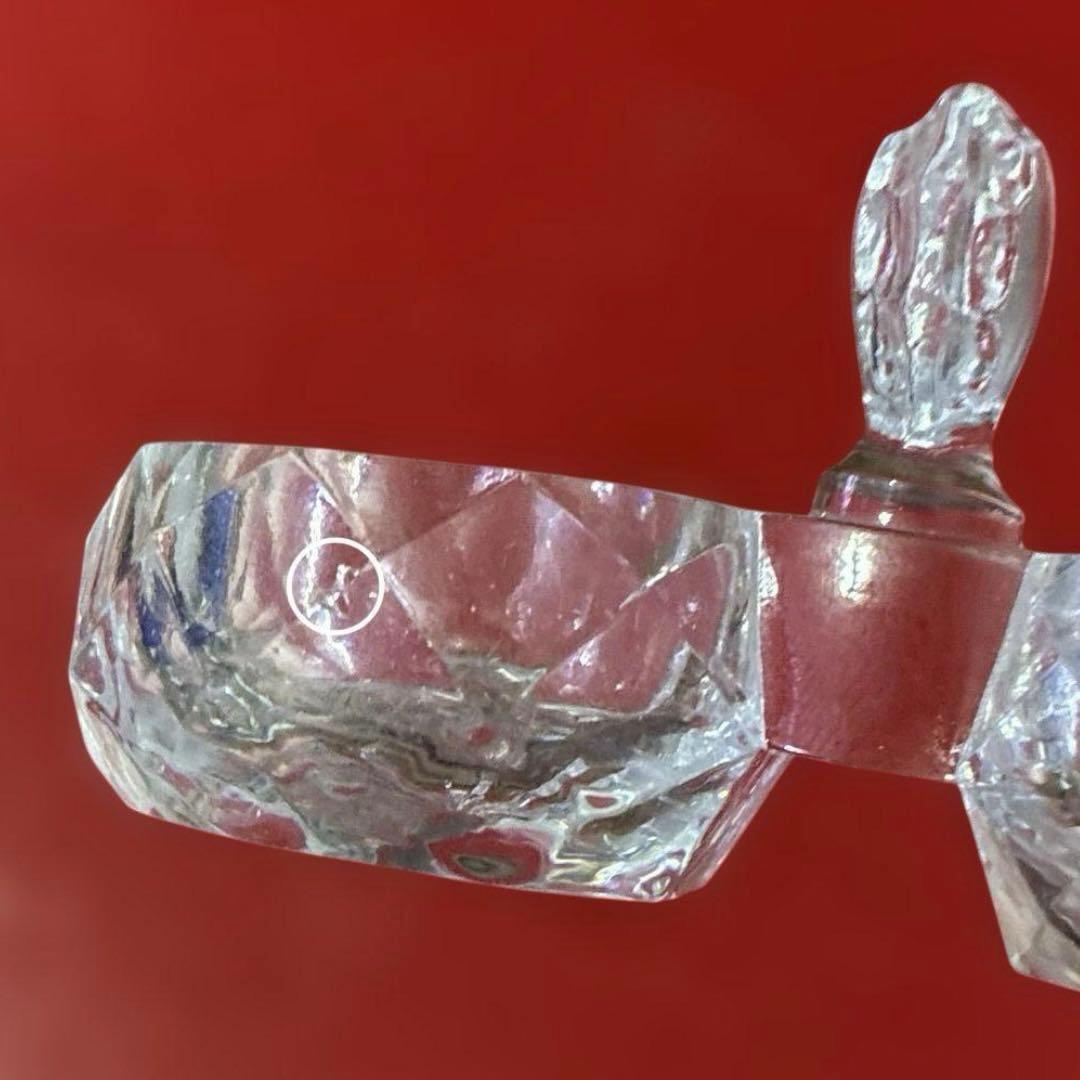 バカラ ソルト&ペッパー　調味料入れ　2点　ダイヤモンド型　　希少作品　高級品