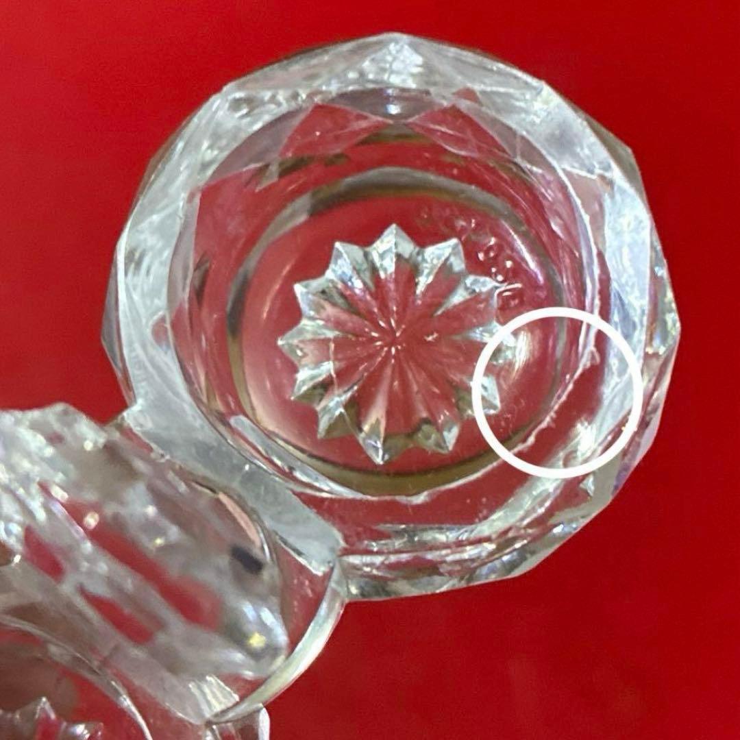 バカラ ソルト&ペッパー　調味料入れ　2点　ダイヤモンド型　　希少作品　高級品