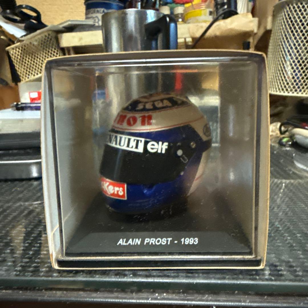 セナ1991 ヘルメットミニチュア　プロスト1993ヘルメット ミニチュアセット