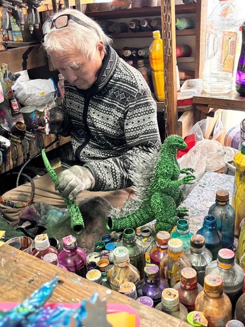 東宝30ｃｍシリーズ 後藤彩色所×酒井ゆうじ　ゴジラ2002　嵐の中の攻防