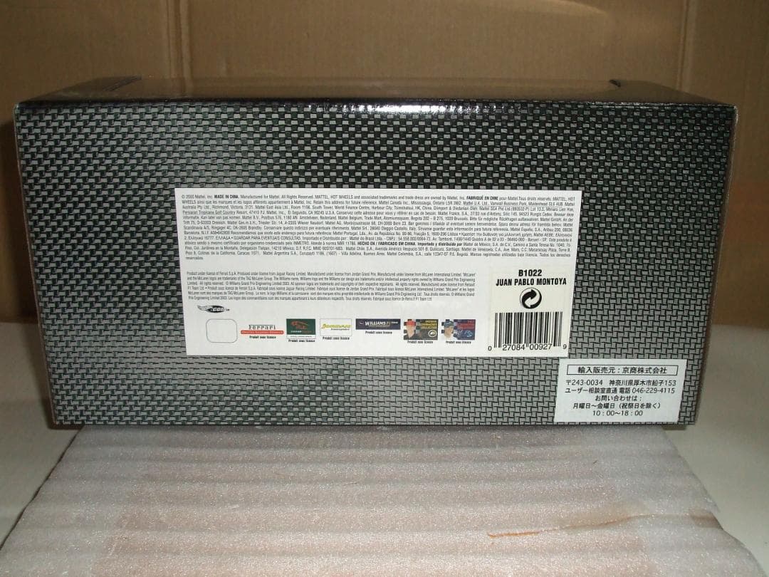 ウィリアムズ　 　FW２５　J・P・モントーヤ　マテル　１／１８