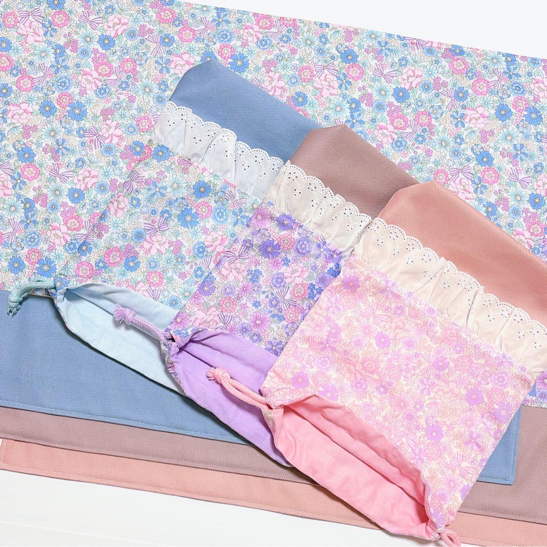 オーダーページ　レッスンバッグ　上履き入れ　体操服袋　ハンドメイド　入園入学