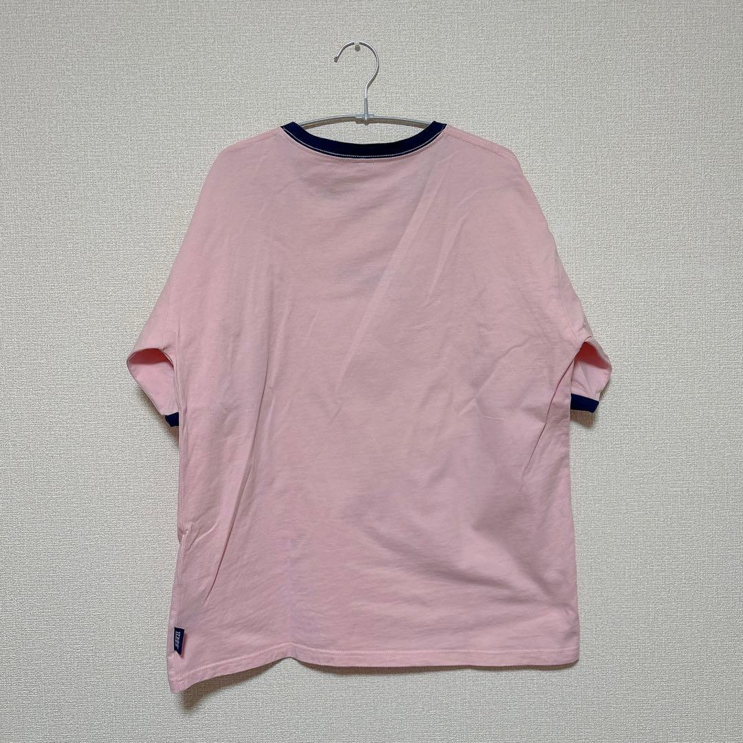 PEOPLE 1 TEE PINK×NAVY