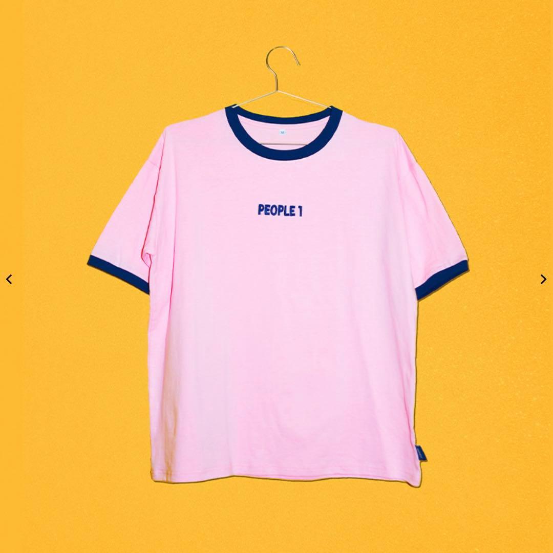 PEOPLE 1 TEE PINK×NAVY