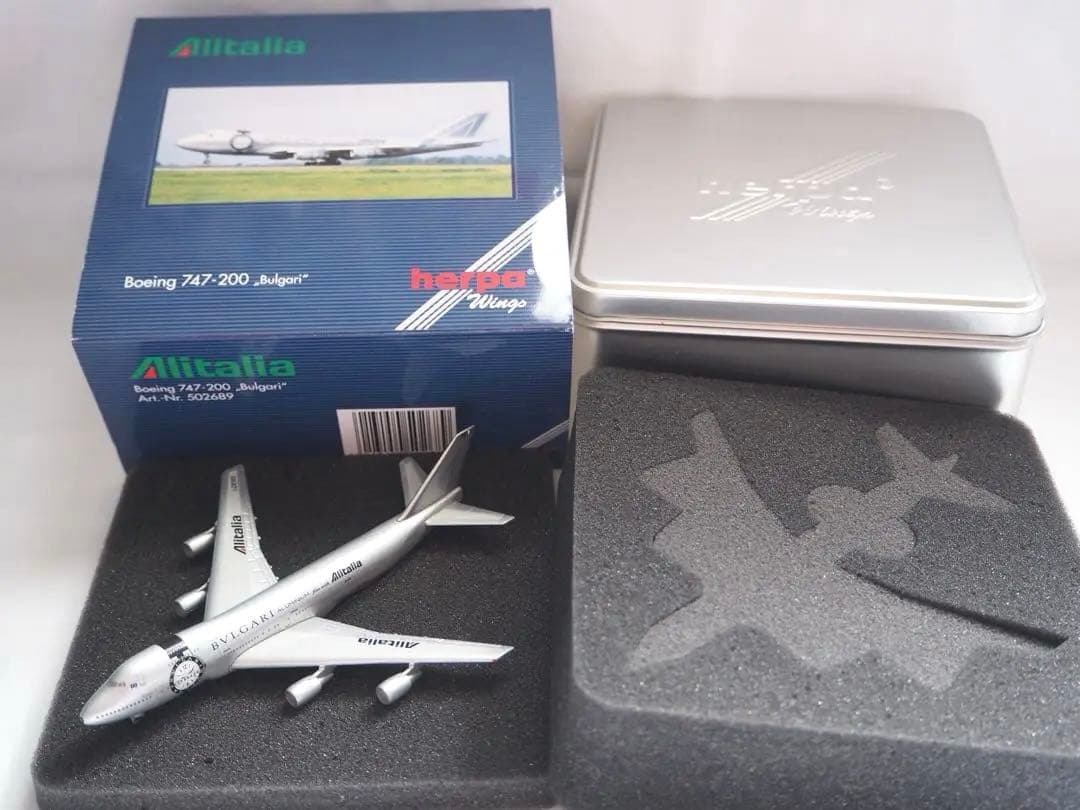 herpa アリタリア航空 1/500 B747-200 Bulgari塗装