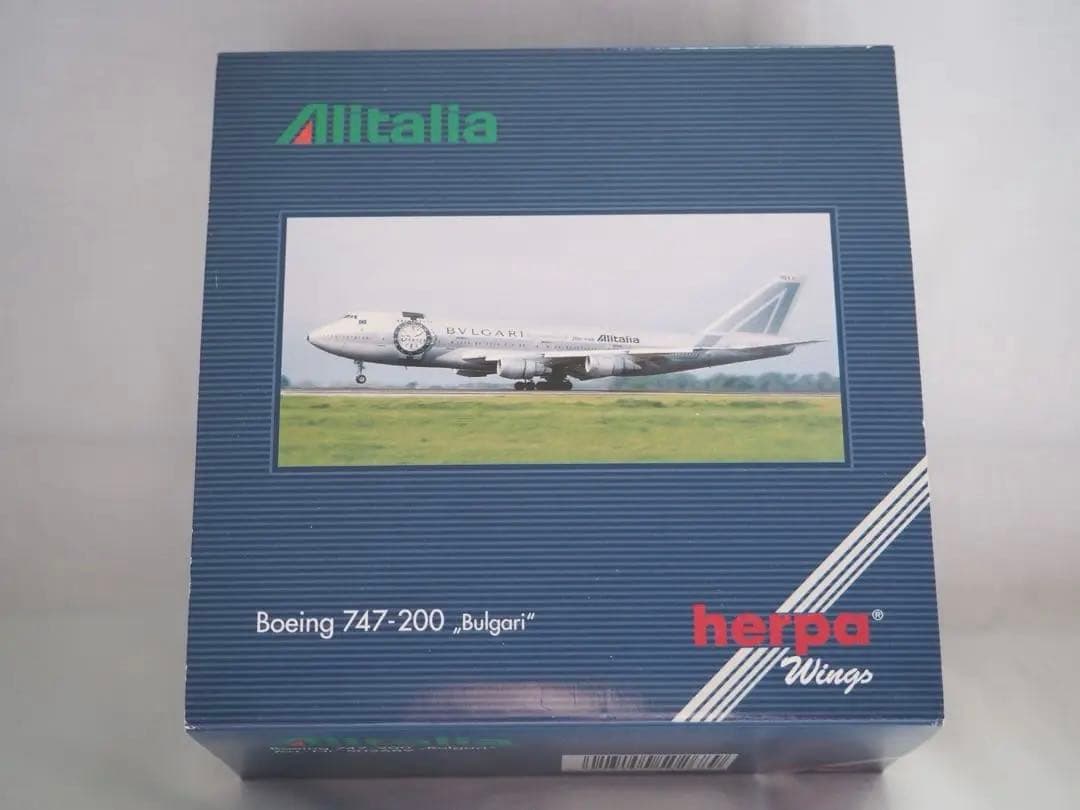 herpa アリタリア航空 1/500 B747-200 Bulgari塗装