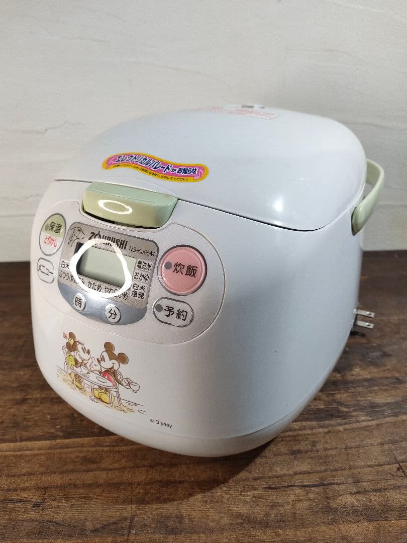 デッドストック 未使用 象印 炊飯器 ディズニー限定家電 NS-KJ05M-EW