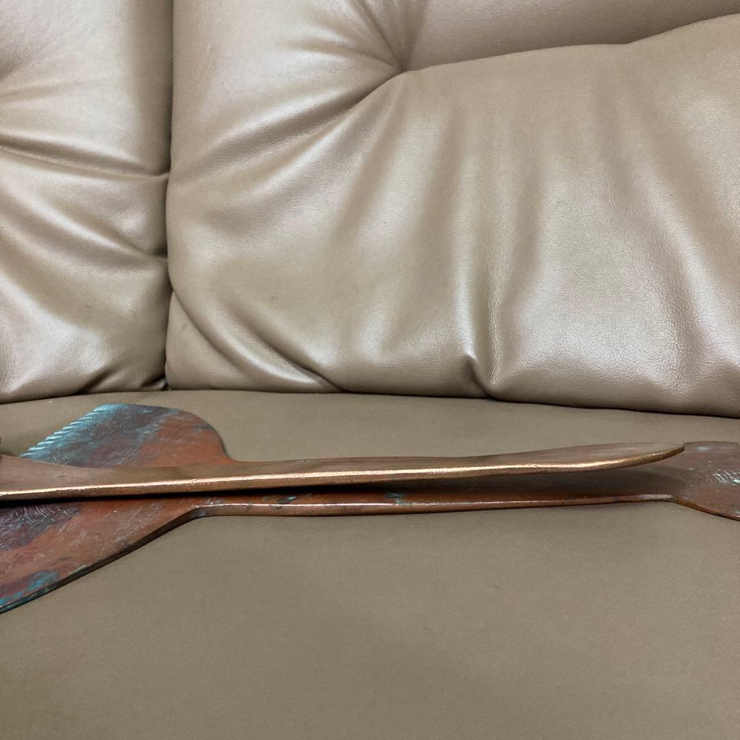 ヘラ　しゃもじ　ならし道具　純銅　特大　和菓子屋☆