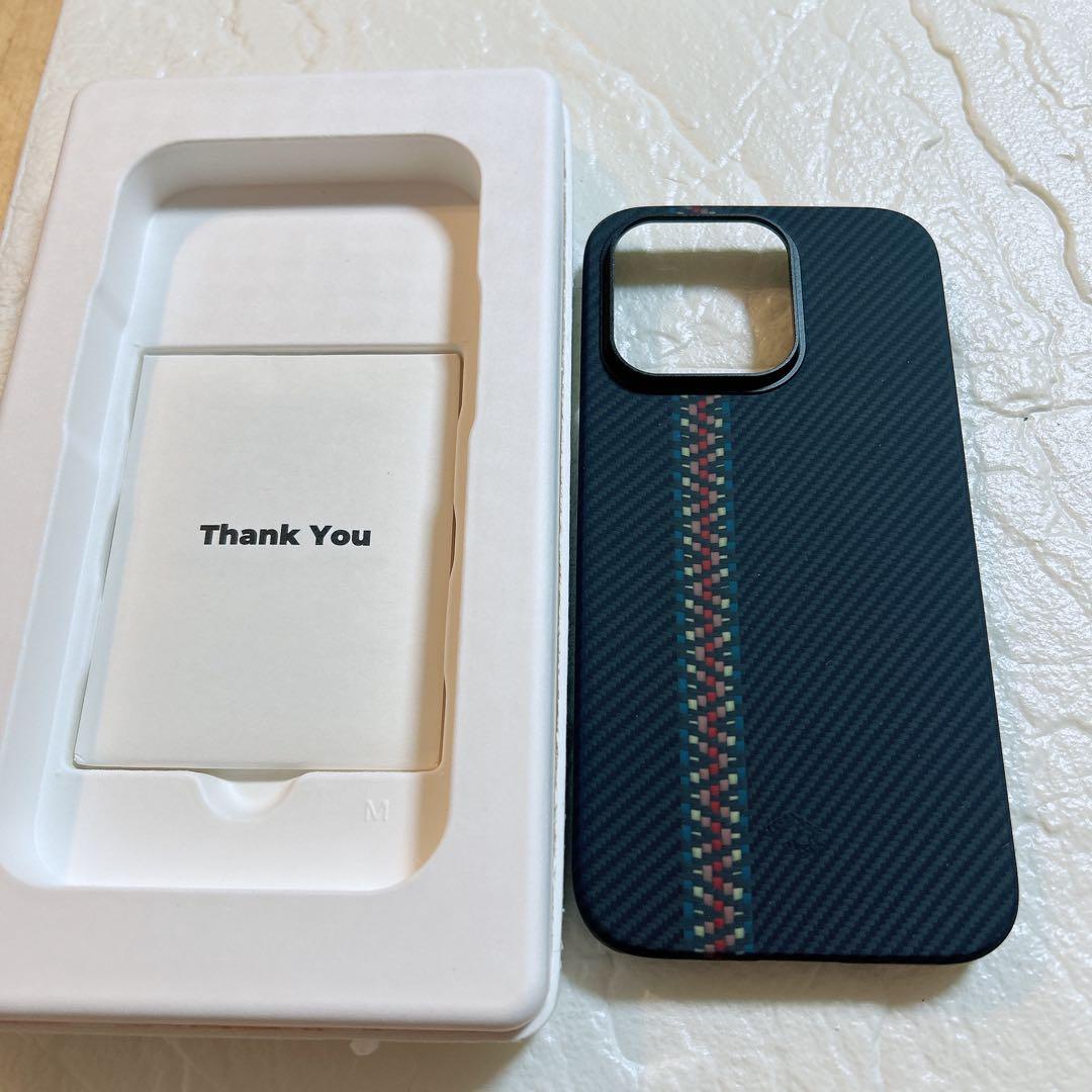 アラミド繊維浮織 iPhone14 Pro ケース MagSafe対応　極薄