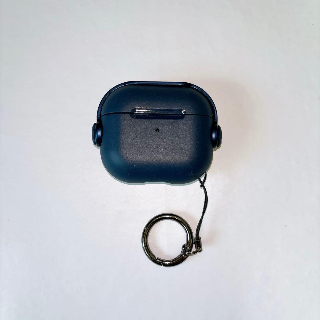 AirPods 3 ケース 第3世代 カバー カラビナ付き TPUケース　ブルー