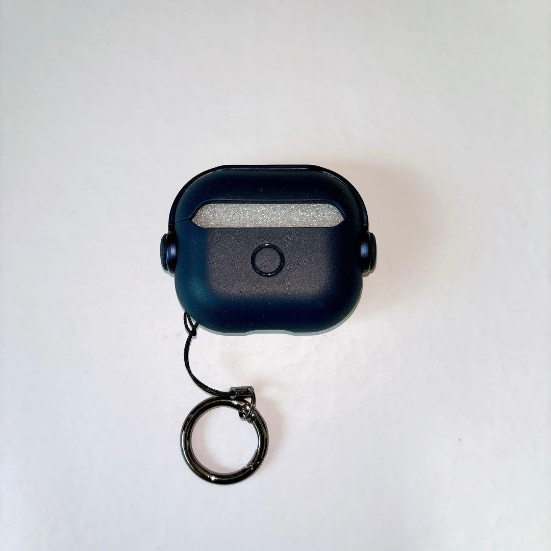 AirPods 3 ケース 第3世代 カバー カラビナ付き TPUケース　ブルー