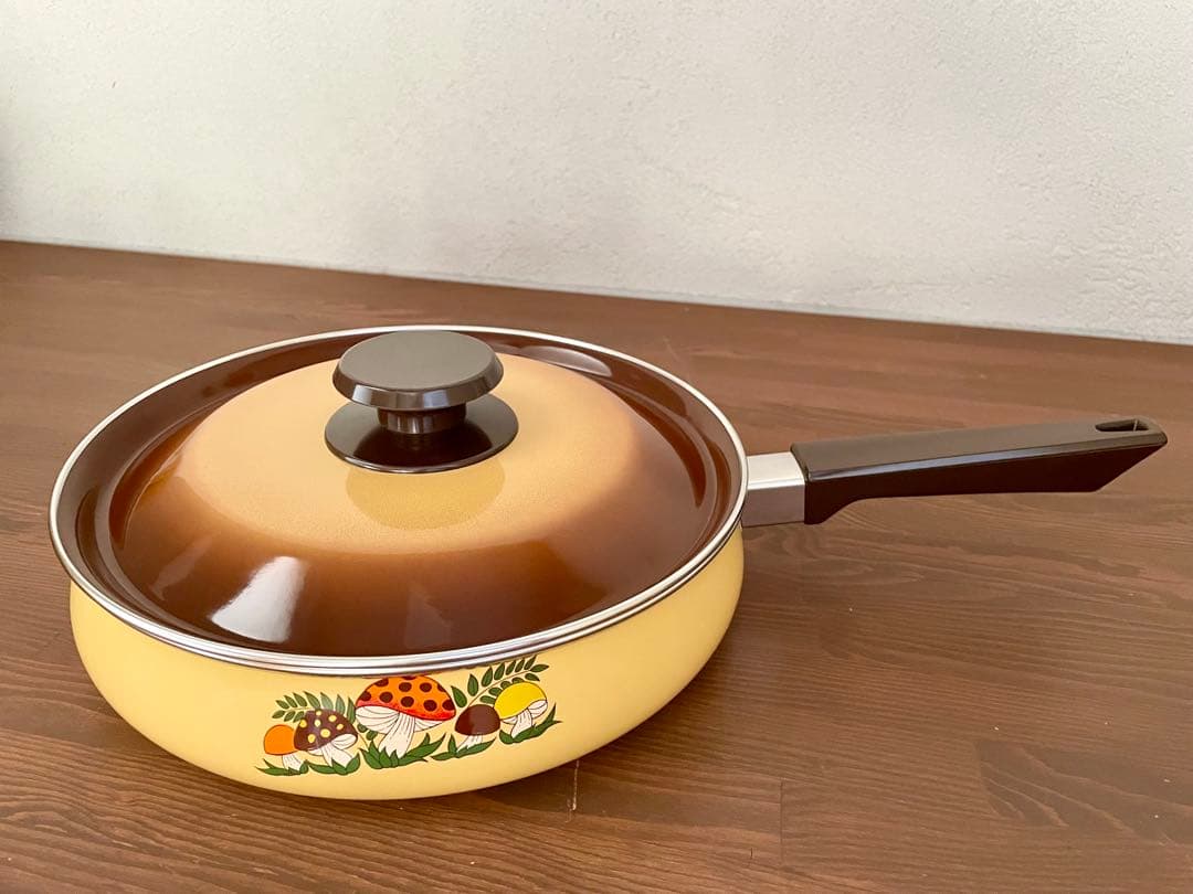 アメリカ ヴィンテージ キノコ フライパン 鍋 レトロポップ アンティーク 料理