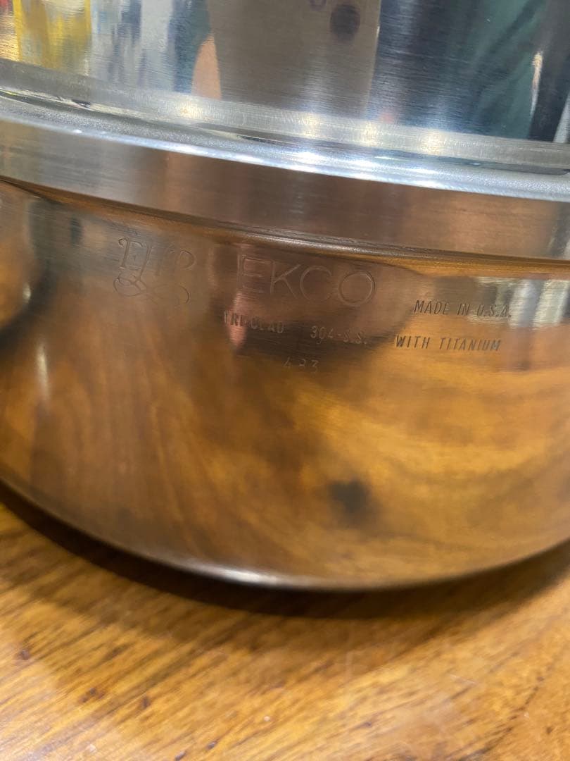 USA製 高級鍋セット EKCO エコー ステンレス鍋 フライパン