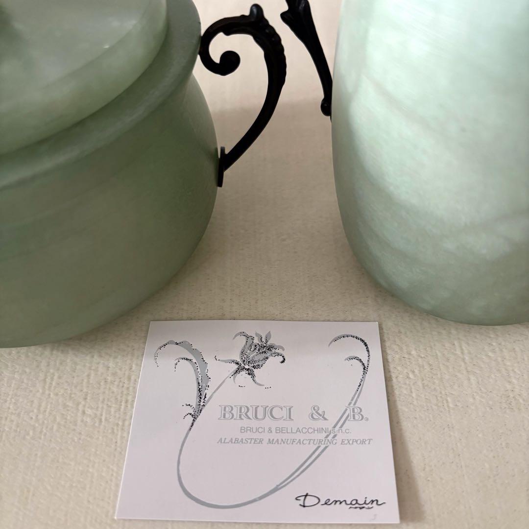 Demain アラバスター ジュエリー入れ　小物入れ 大理石風 イタリア製 新品