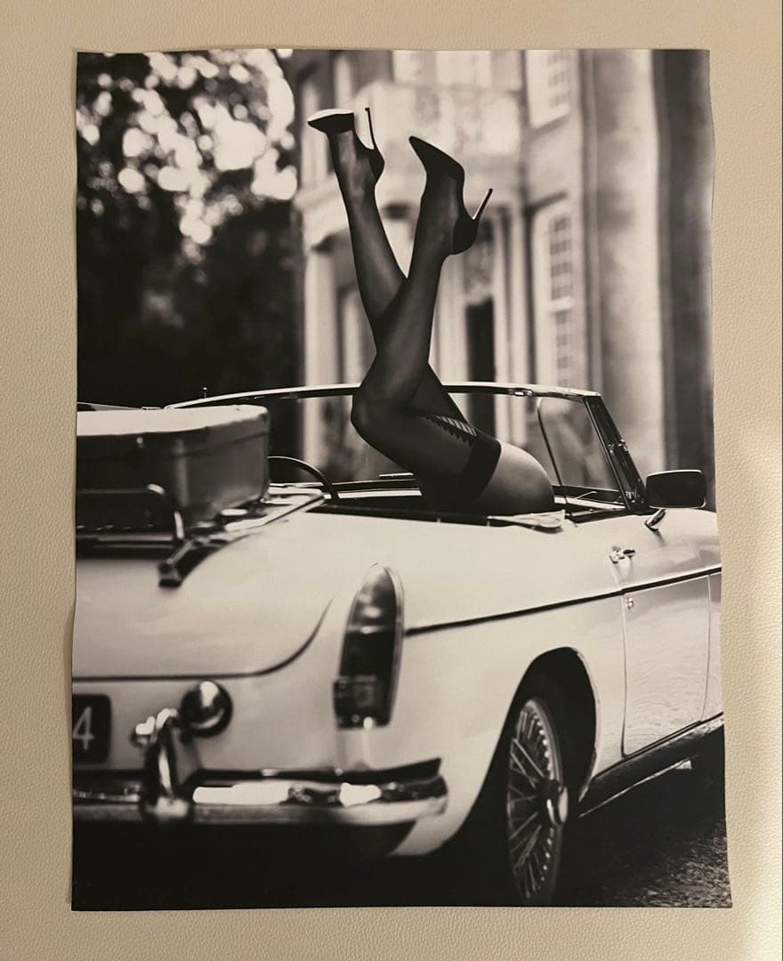 モノクロ ファッションアートポスター A3サイズ 4点セット　コットンキャンバス