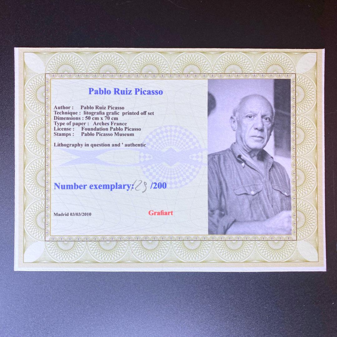 【模写】超希少!! 世界限定200枚 パブロ・ピカソ リトグラフ