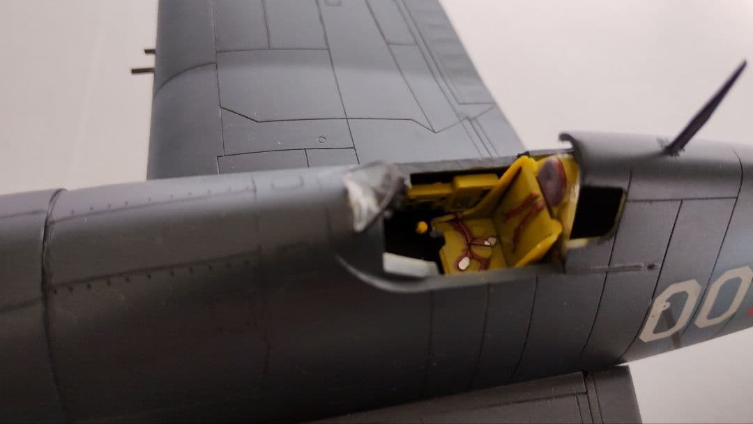 プラモデル完成機　1/48　F6F-3グラマンヘルキャット