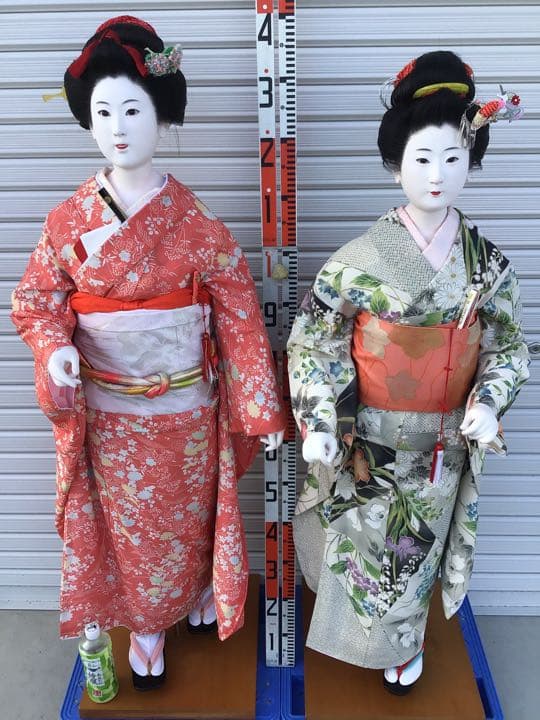 ★創作/人形作家 ・日本人形・特大145cm『美人舞妓』左側1体・購入150万円