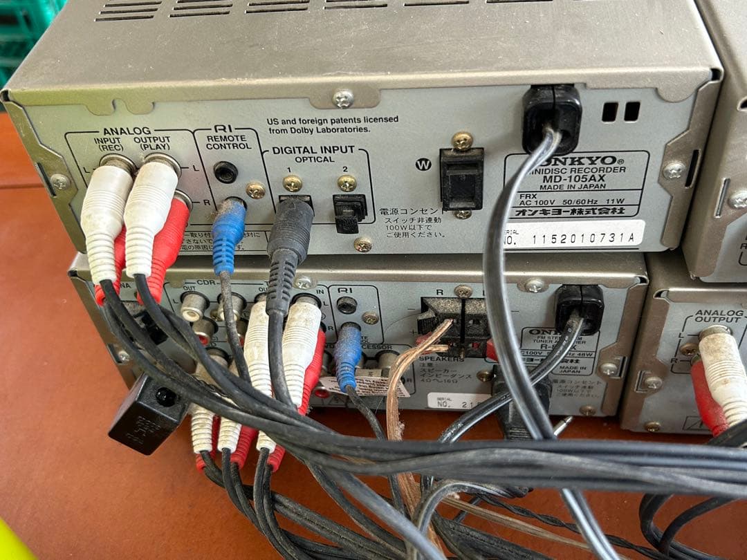 ラジオ・コンポ 0316)ONKYO K-505X MD-105AX C-705X R-805X