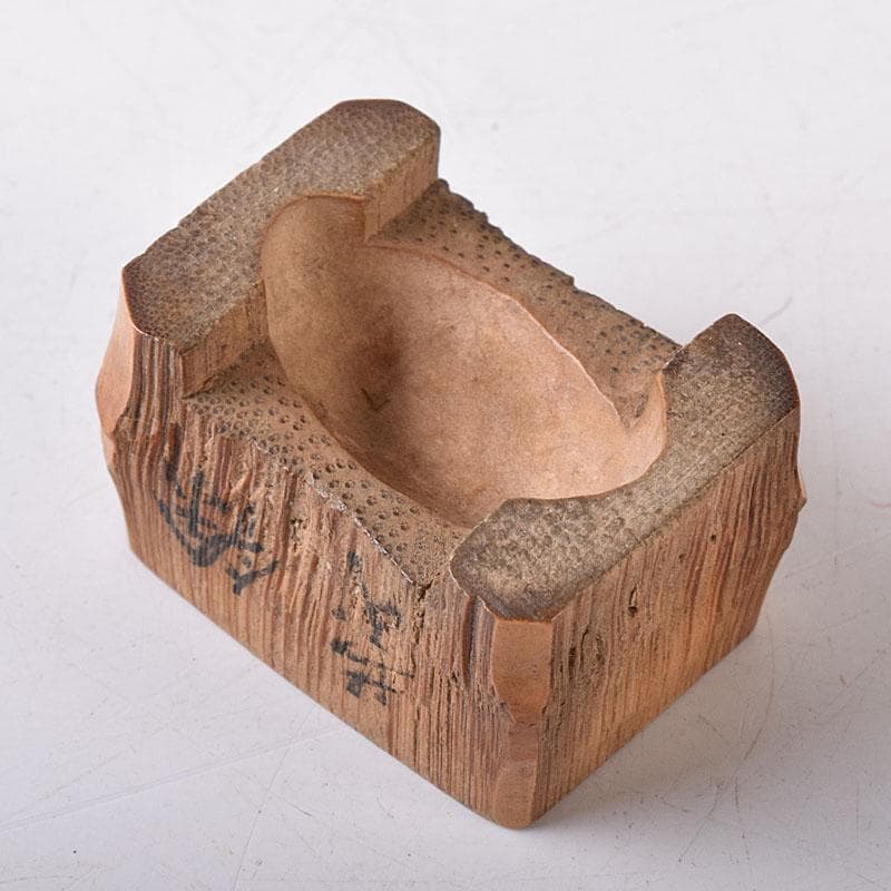 茶道具　木地寄　竹根　葛屋香合　時代箱　V　R8228