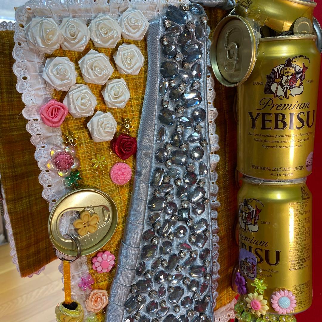 エビスビール缶、ロボット、ハンドメイド。