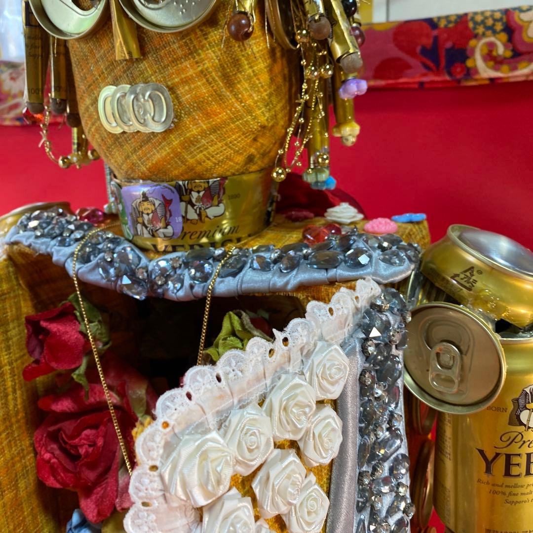 エビスビール缶、ロボット、ハンドメイド。