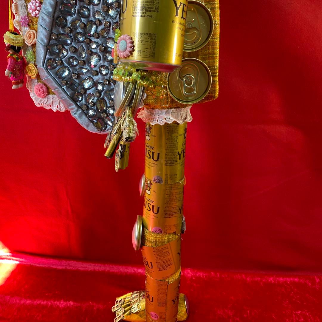 エビスビール缶、ロボット、ハンドメイド。