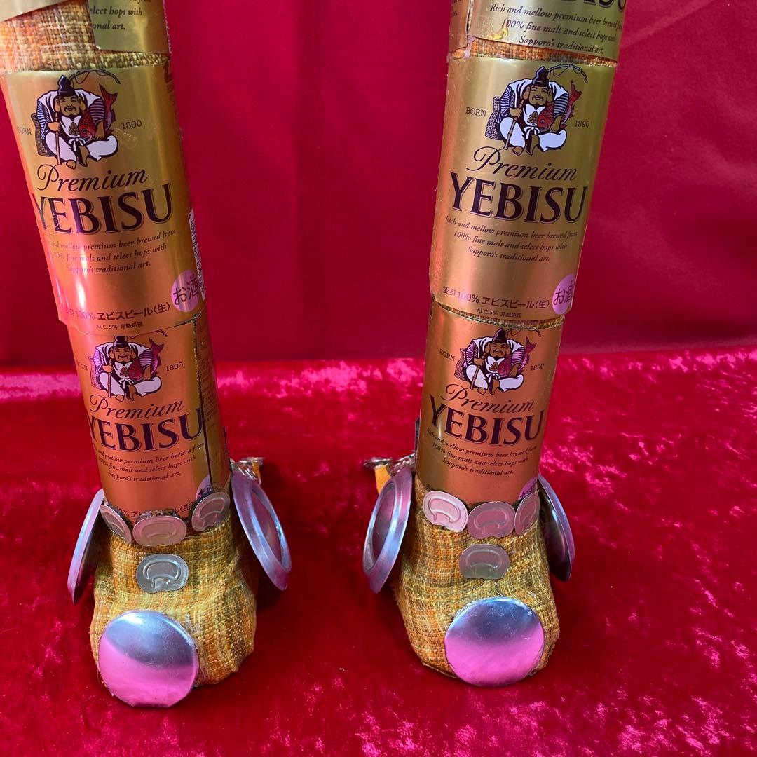 エビスビール缶、ロボット、ハンドメイド。