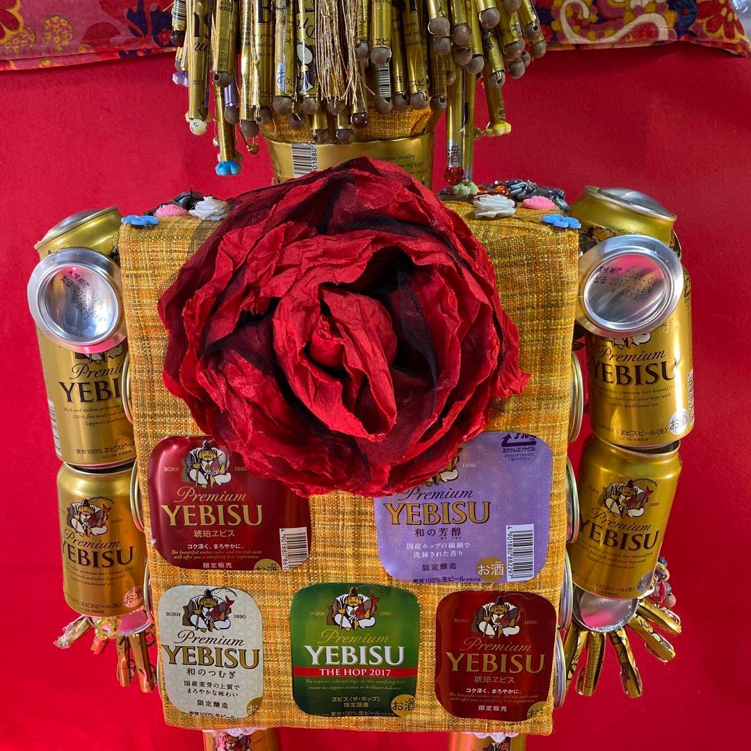 エビスビール缶、ロボット、ハンドメイド。