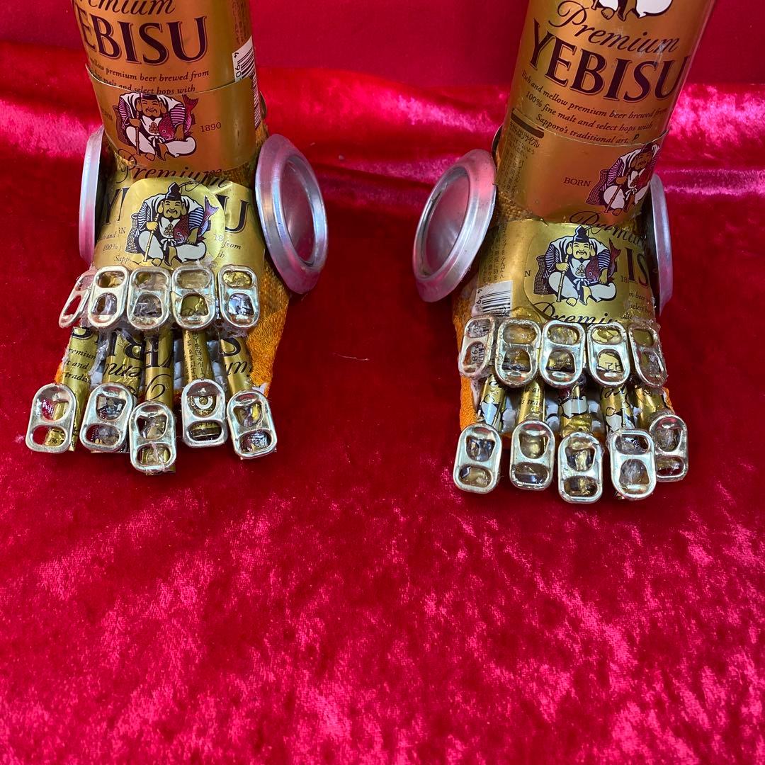エビスビール缶、ロボット、ハンドメイド。