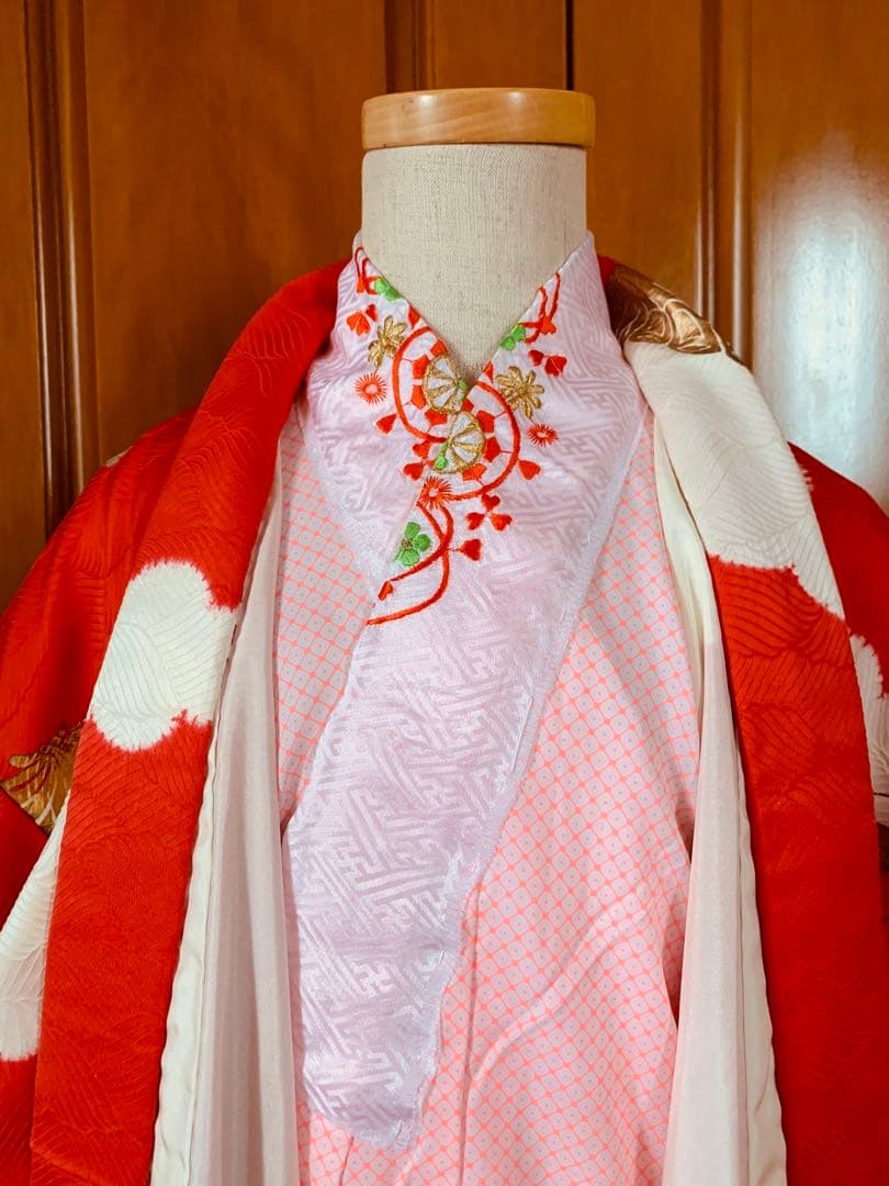 七五三　7歳の女の子のお支度クリスマスハーフ成人式へ華やかに着回せるお着物セット