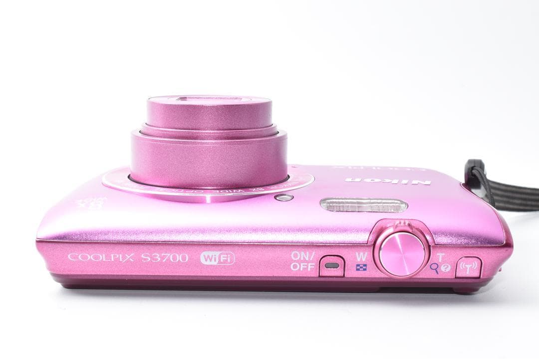 ニコン Nikon COOLPIX S3700 ピンク スマホ転送可