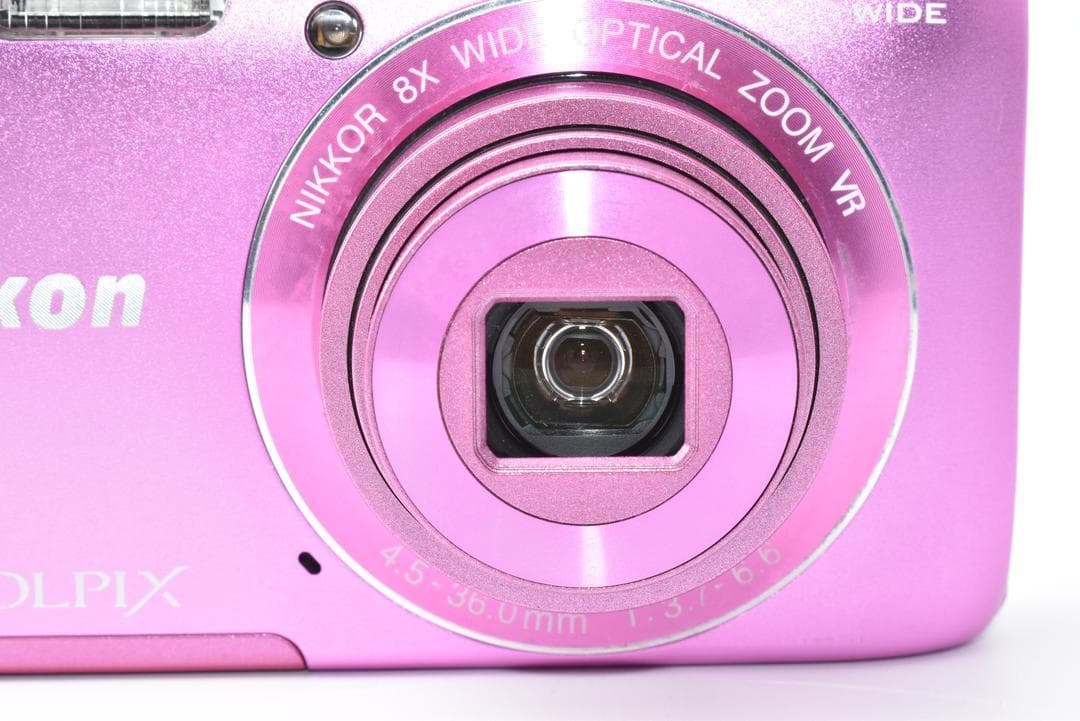 ニコン Nikon COOLPIX S3700 ピンク スマホ転送可