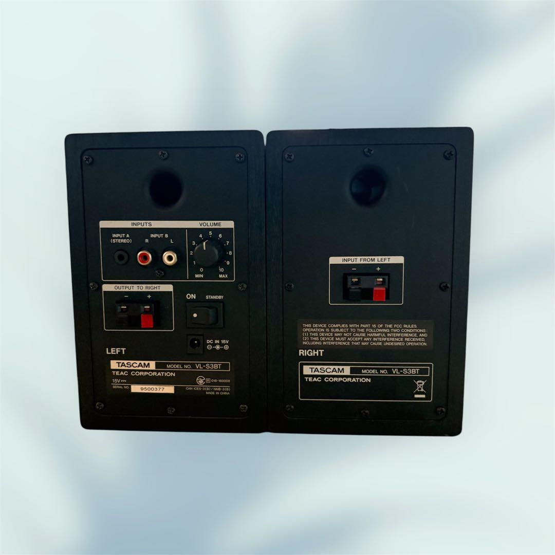 動作確認済★ TASCAM アクティブモニタースピーカー VL-S3BT