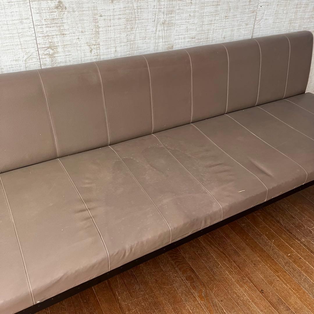 【アンティーク】コクヨ KOKUYO 4人掛け ロビーチェア 待合椅子 古家具