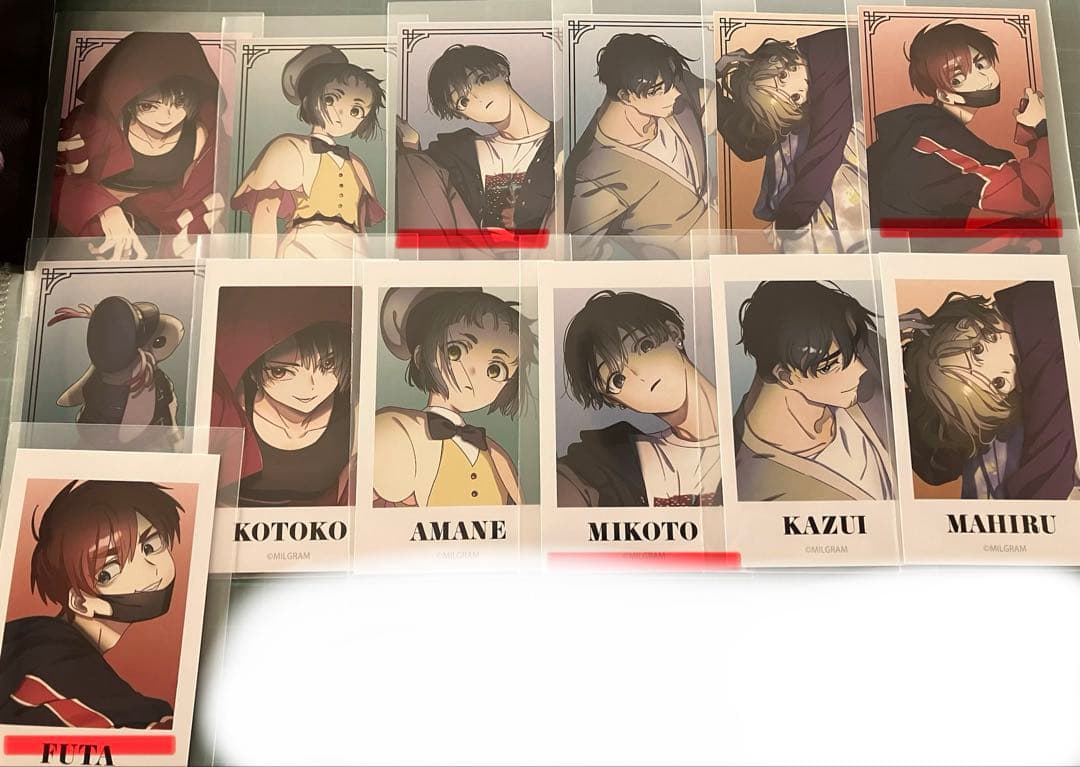 MILGRAM ミルグラム ミニグラム 特典 イラストカード 缶バッジ