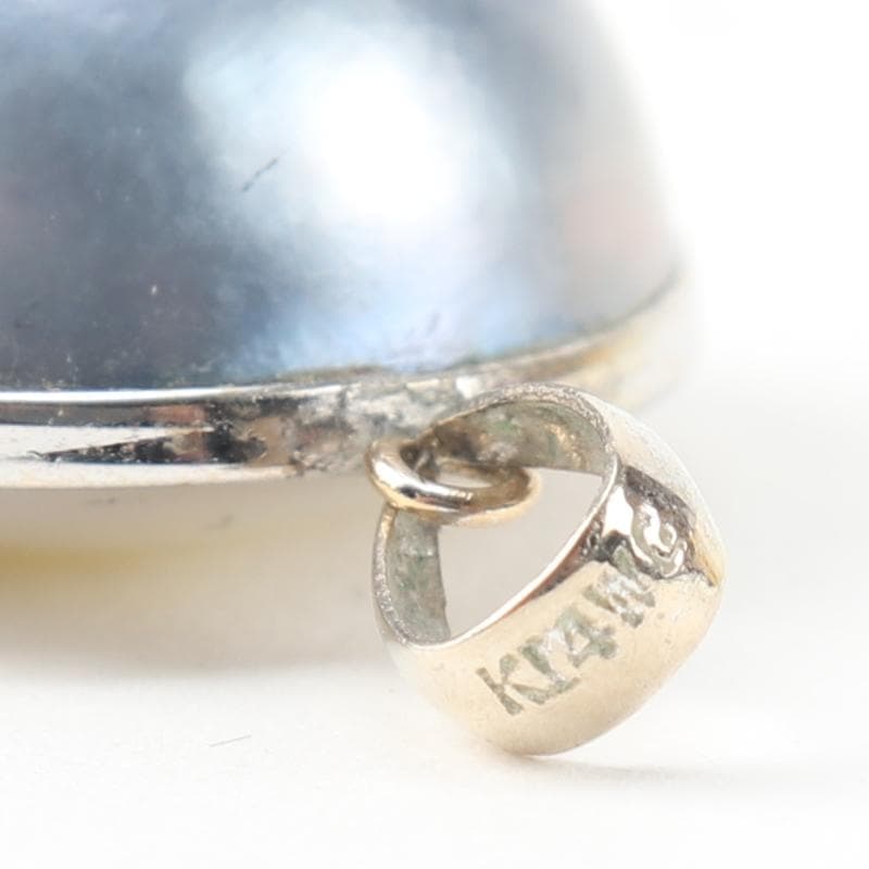 マベパール　ネックレストップ　K14WG　6.2g　A210Z