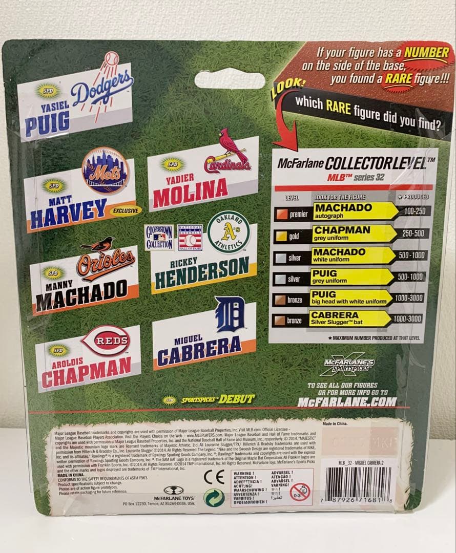 Mcfarlane マクファーレン MLBフィギュア ミゲル・カブレラ