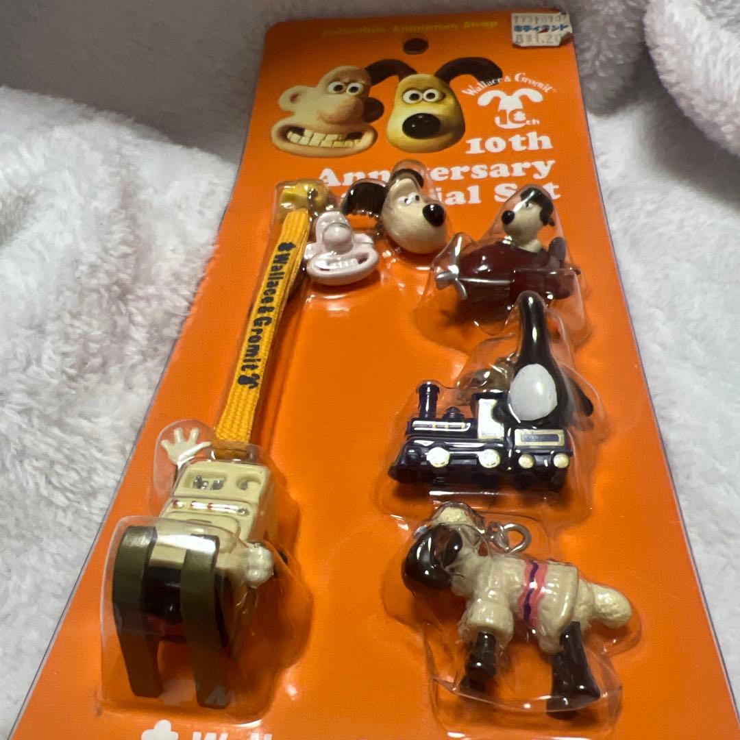 ウォレスとグルミット 10周年 スペシャルセット ストラップ　キーホルダー
