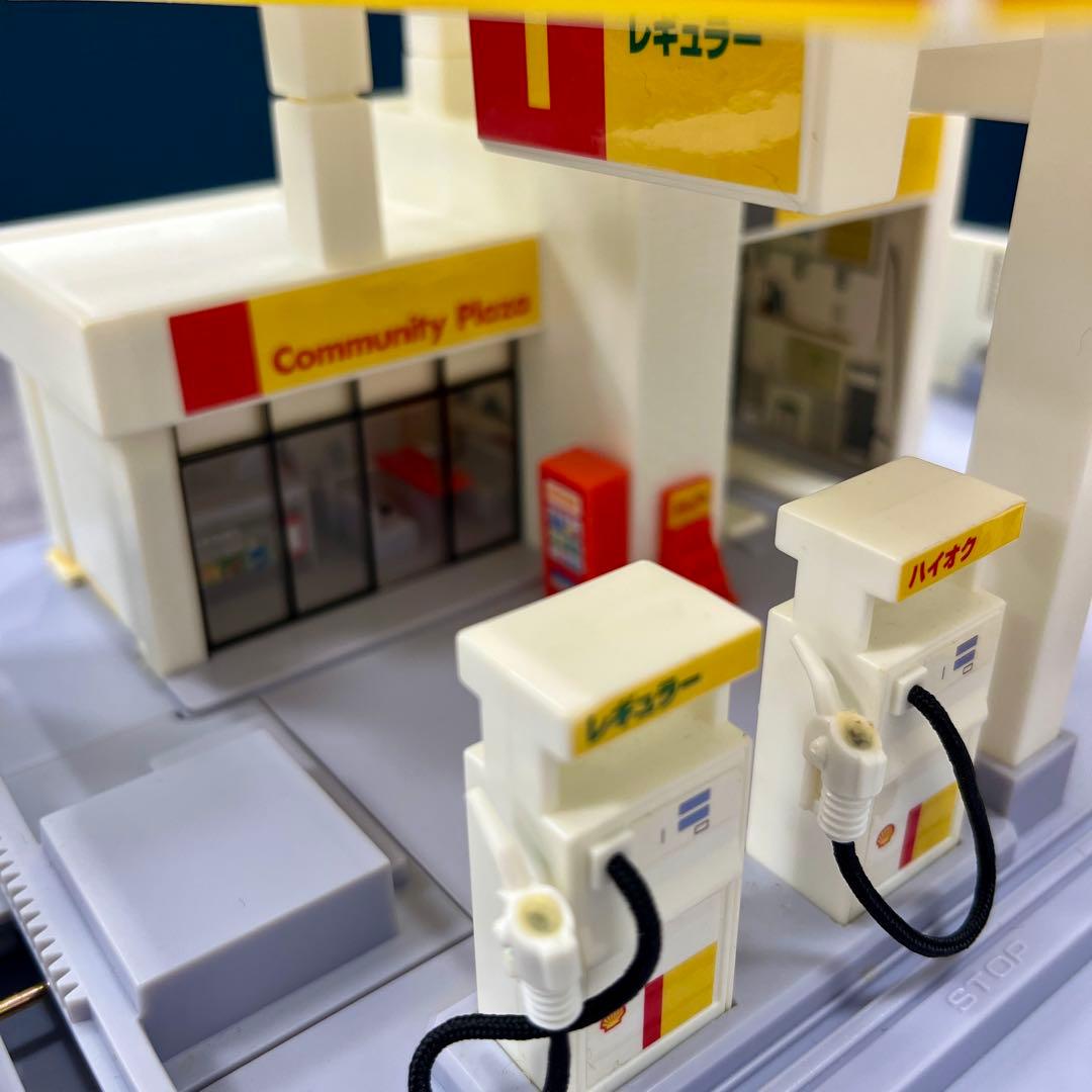 TOMY プラレール プラロード オートガソリンスタンドセット（昭和シェル石油）