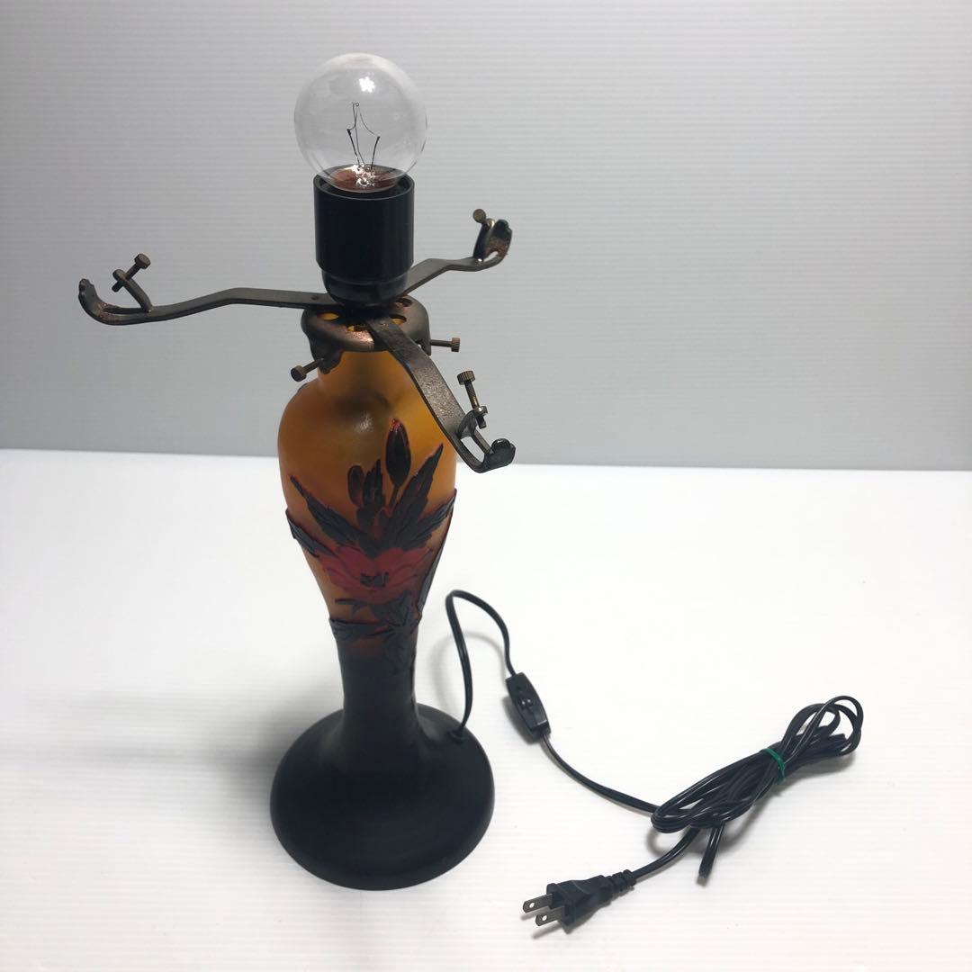 ガレ風ランプ スタンドアンティーク ヴィンテージアールヌーボー レトロ