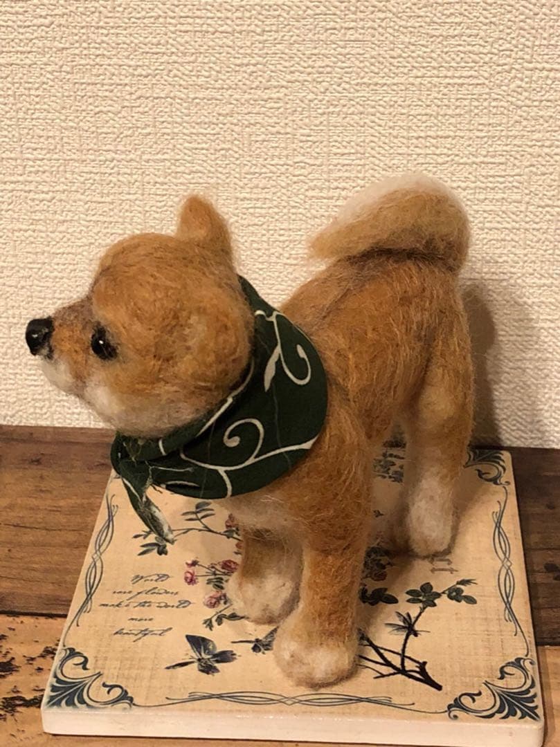 羊毛フェルト 柴犬　茶柴