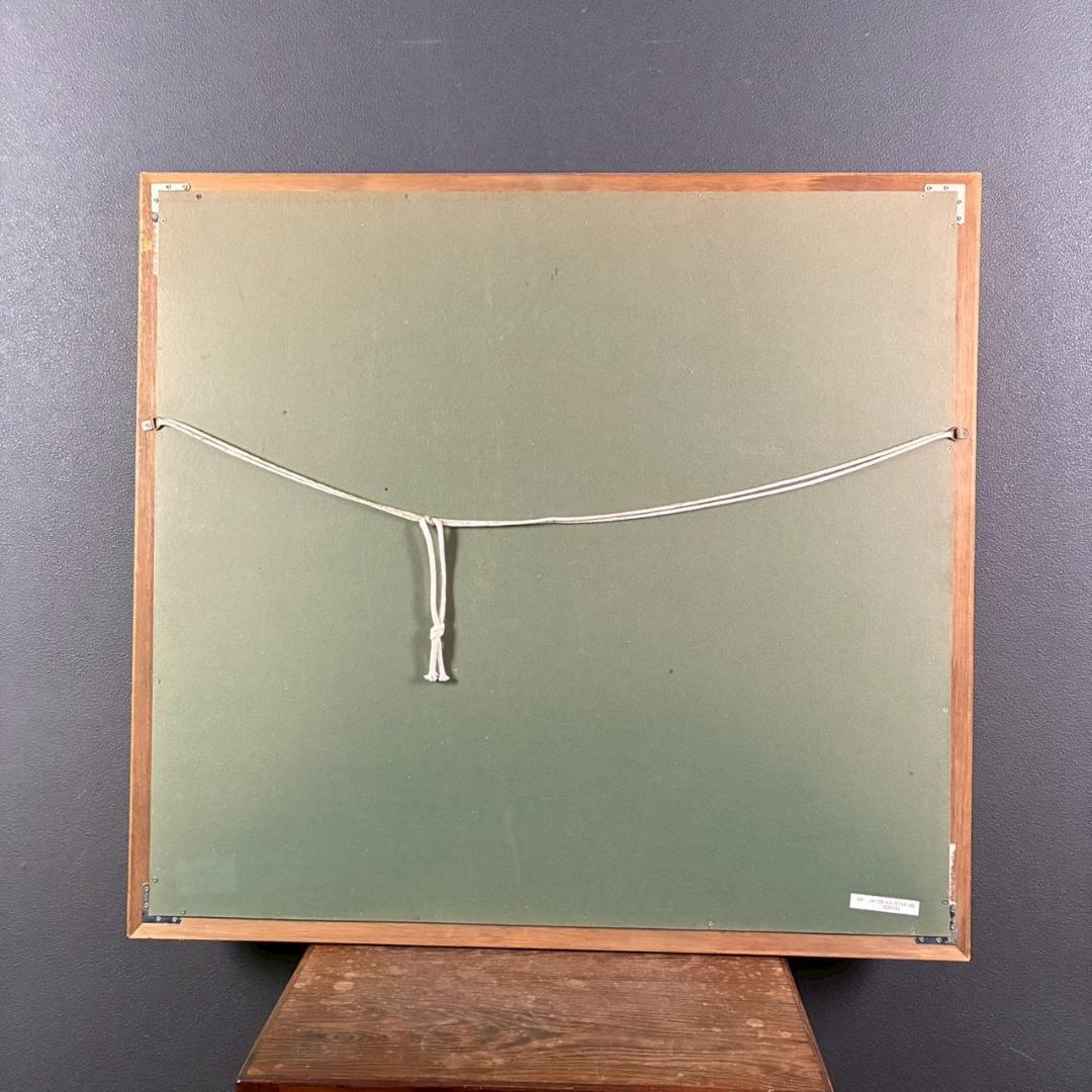 梅原龍三郎「松に富士山」リトグラフ 印章有 額縁入り 風景画 文化勲章受章