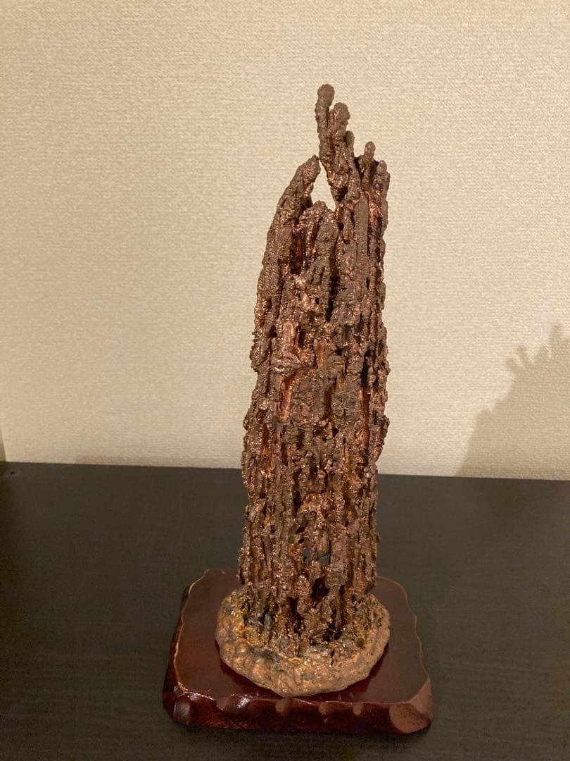 銅滴② 住友金属鉱山株式会社謹製　台座付き　置物　含金銀銅製